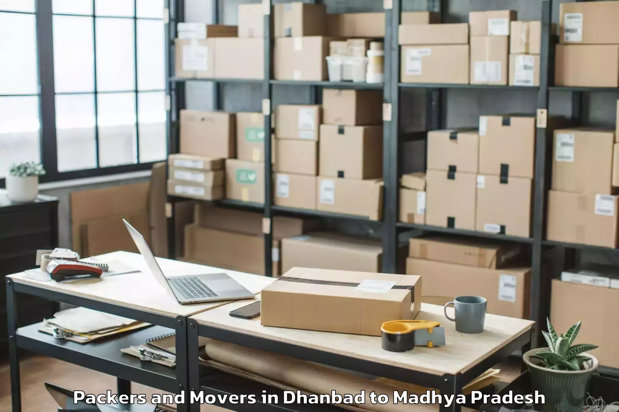 Professional Dhanbad to Petlawad Packers And Movers